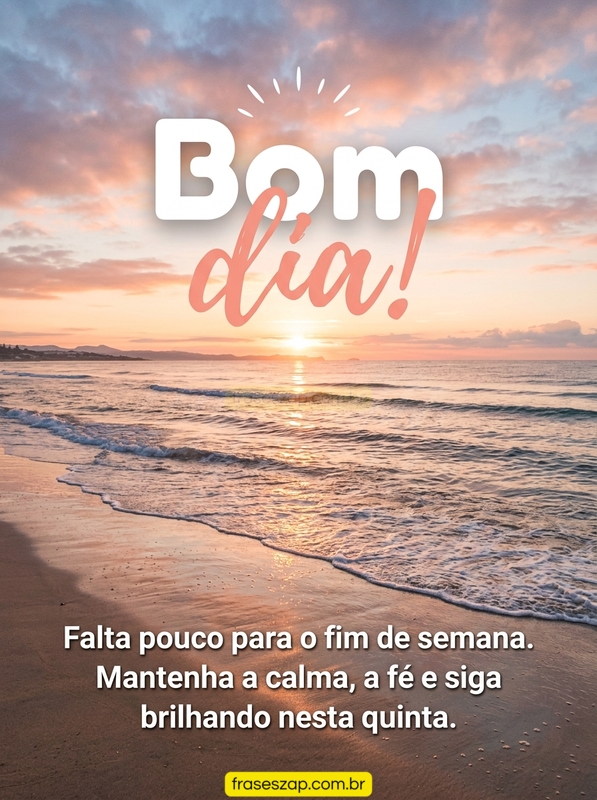 Imagem de quinta-feira para compartilhar no WhatsApp