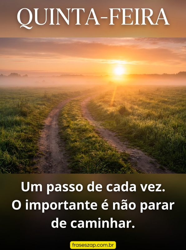Imagem de quinta-feira para compartilhar no WhatsApp