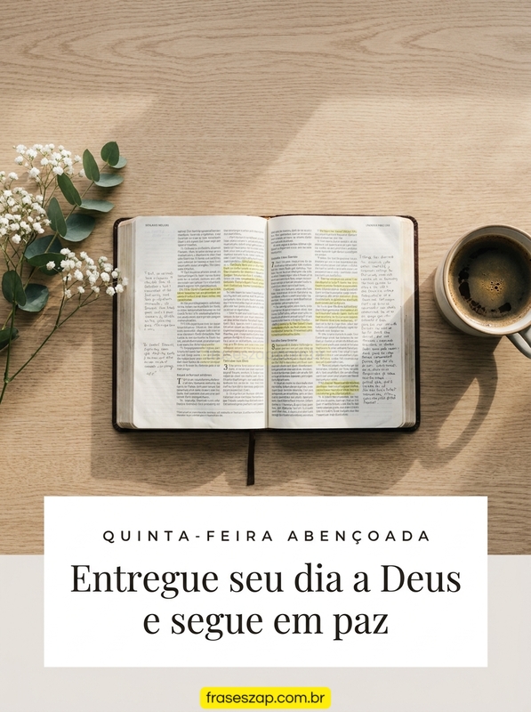 Imagem de quinta-feira para compartilhar no WhatsApp