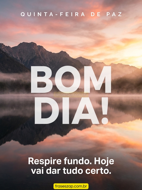 Imagem de quinta-feira para compartilhar no WhatsApp