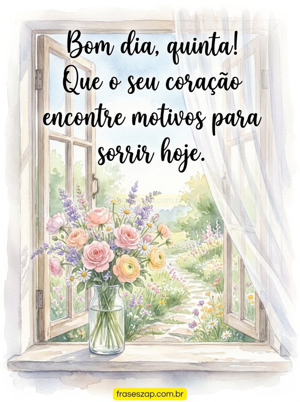 Imagem de quinta-feira para compartilhar no WhatsApp