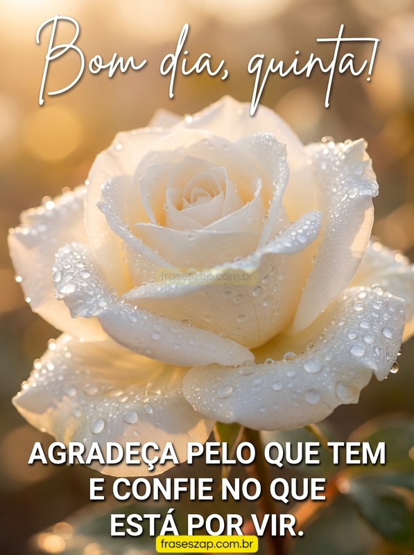 Imagem de quinta-feira para compartilhar no WhatsApp