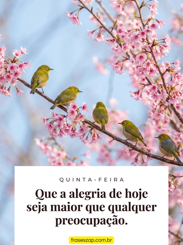 Imagem de quinta-feira para compartilhar no WhatsApp