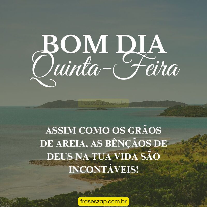 Imagem de quinta-feira para compartilhar no WhatsApp