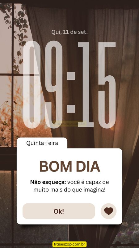Imagem de quinta-feira para compartilhar no WhatsApp