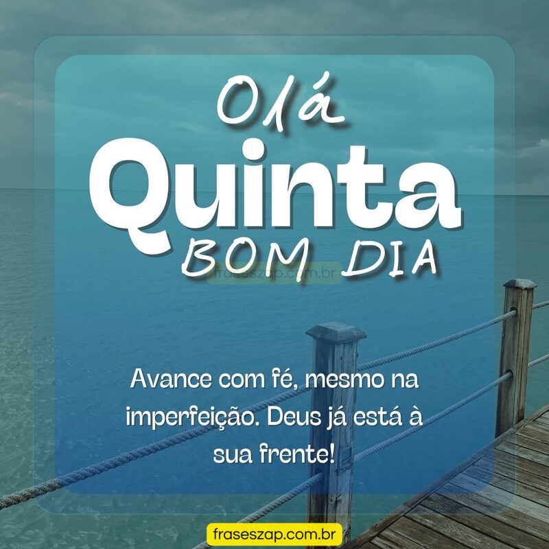 Imagem de quinta-feira para compartilhar no WhatsApp
