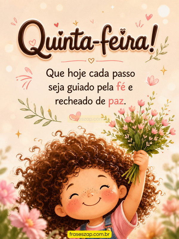 Imagem de quinta-feira para compartilhar no WhatsApp