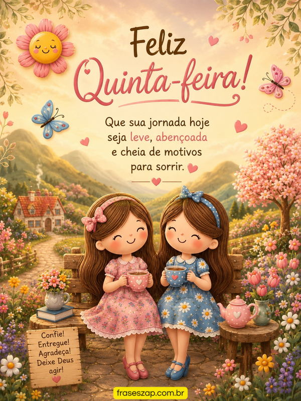 Imagem de quinta-feira para compartilhar no WhatsApp