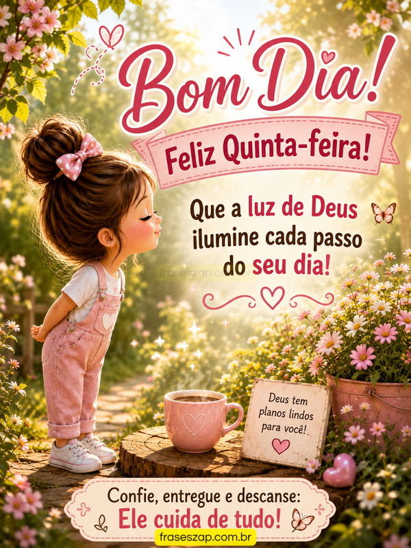 Imagem de quinta-feira para compartilhar no WhatsApp