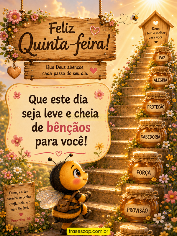 Imagem de quinta-feira para compartilhar no WhatsApp