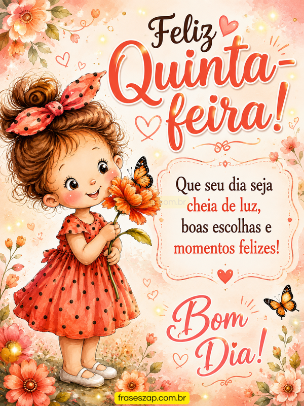 Imagem de quinta-feira para compartilhar no WhatsApp