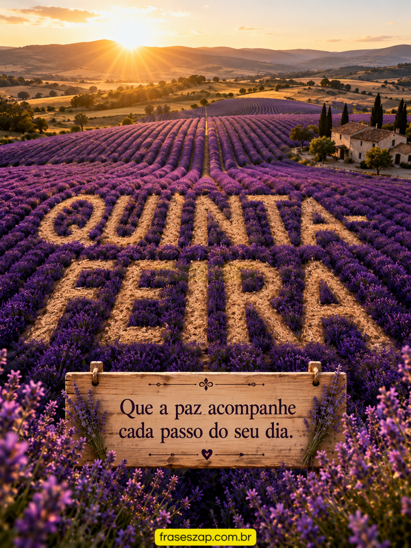 Imagem de quinta-feira para compartilhar no WhatsApp