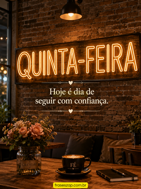 Imagem de quinta-feira para compartilhar no WhatsApp