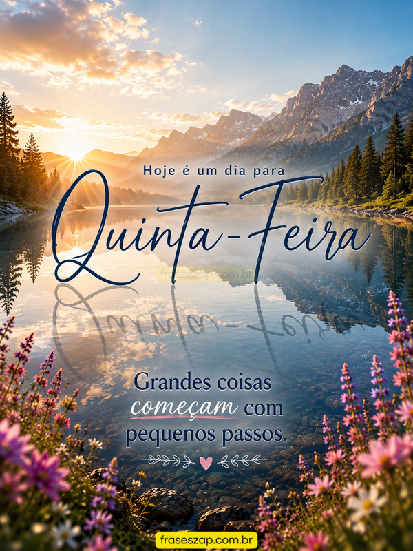 Imagem de quinta-feira para compartilhar no WhatsApp