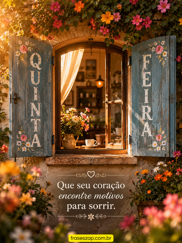 Imagem de quinta-feira para compartilhar no WhatsApp
