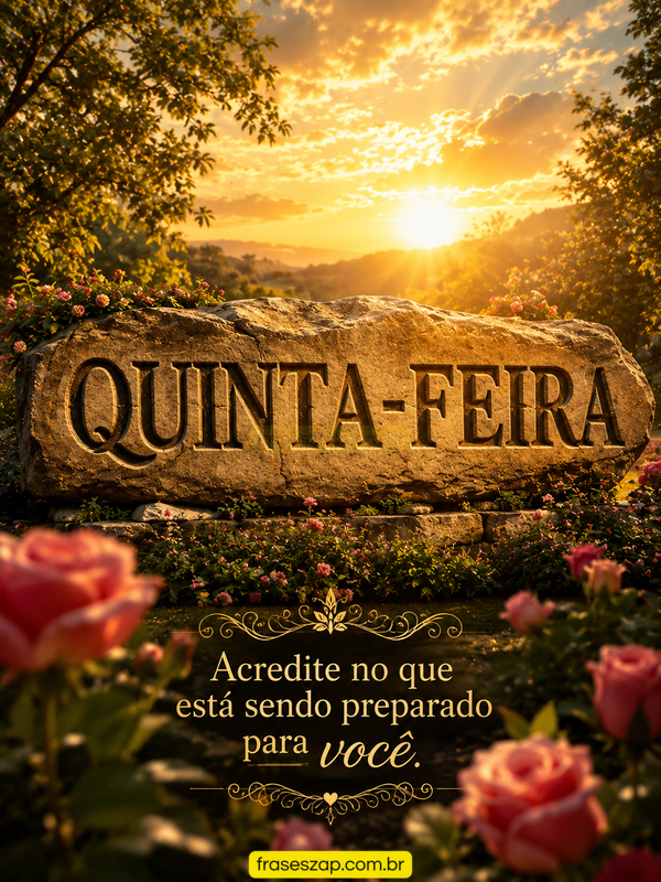 Imagem de quinta-feira para compartilhar no WhatsApp