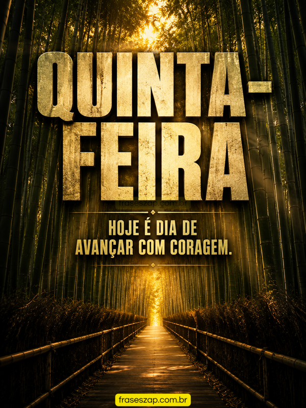 Imagem de quinta-feira para compartilhar no WhatsApp
