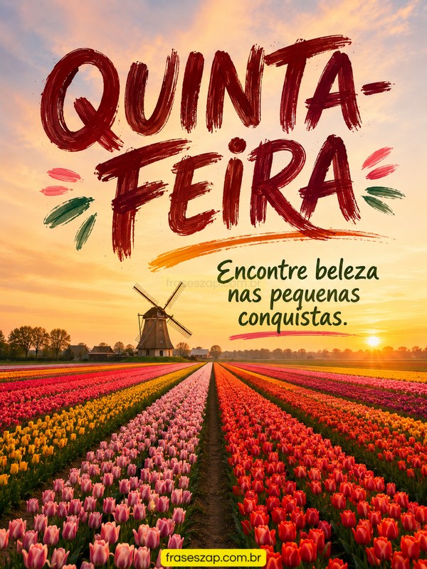 Imagem de quinta-feira para compartilhar no WhatsApp