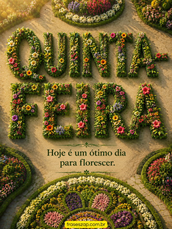 Imagem de quinta-feira para compartilhar no WhatsApp