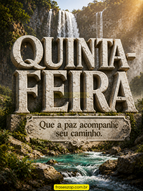 Imagem de quinta-feira para compartilhar no WhatsApp