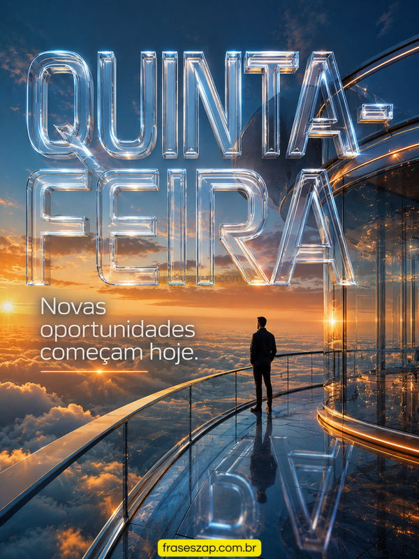 Imagem de quinta-feira para compartilhar no WhatsApp