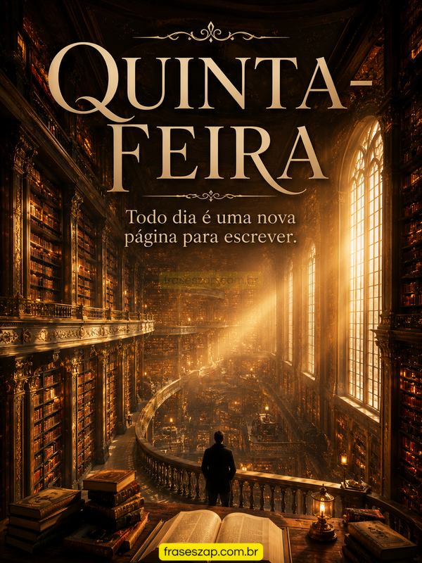 Imagem de quinta-feira para compartilhar no WhatsApp