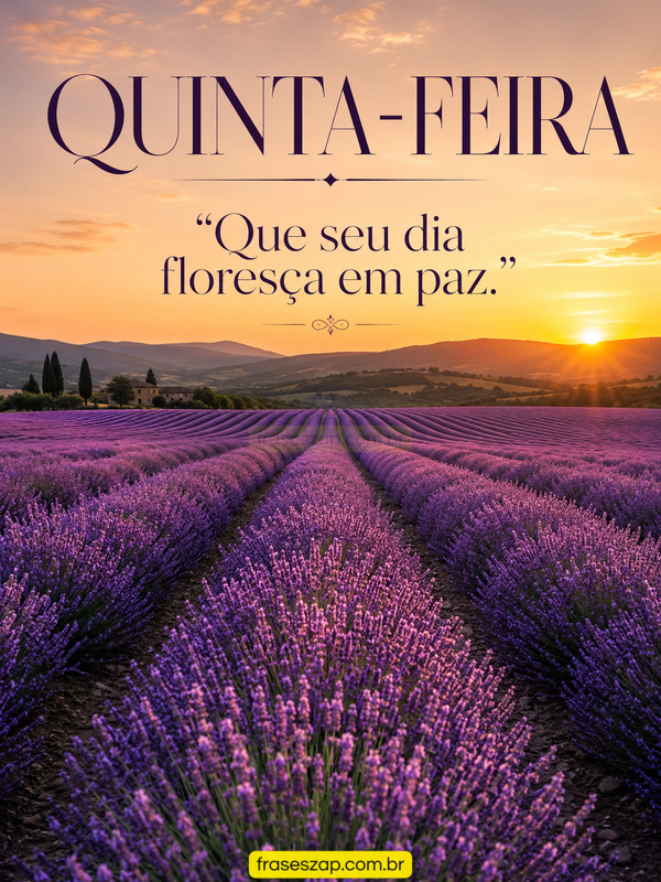 Imagem de quinta-feira para compartilhar no WhatsApp