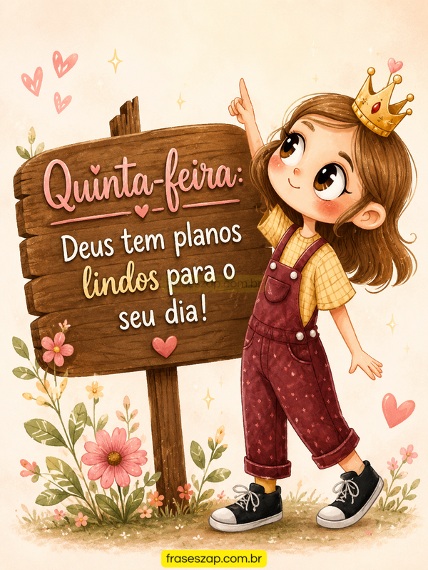 Imagem de quinta-feira para compartilhar no WhatsApp