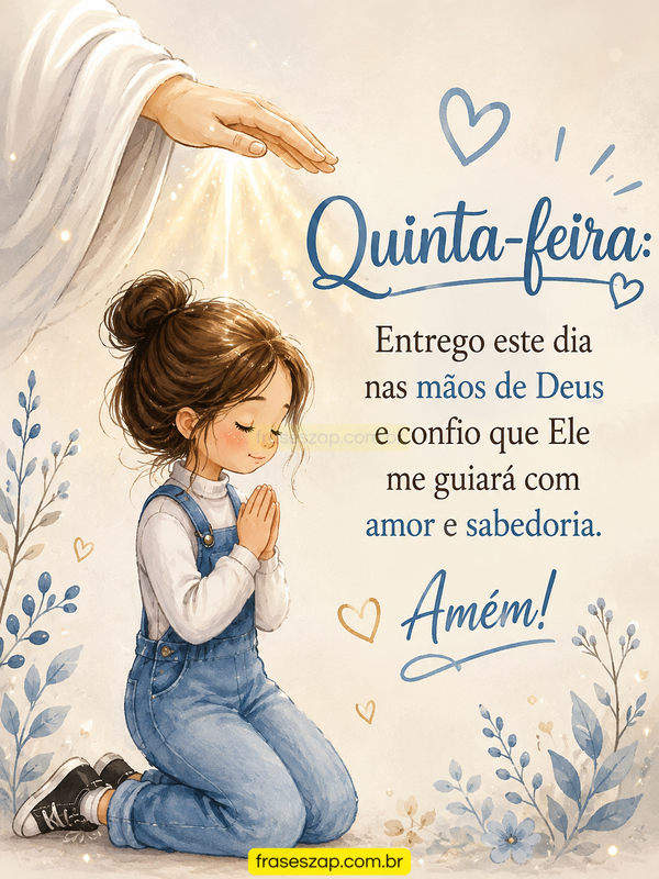 Imagem de quinta-feira para compartilhar no WhatsApp