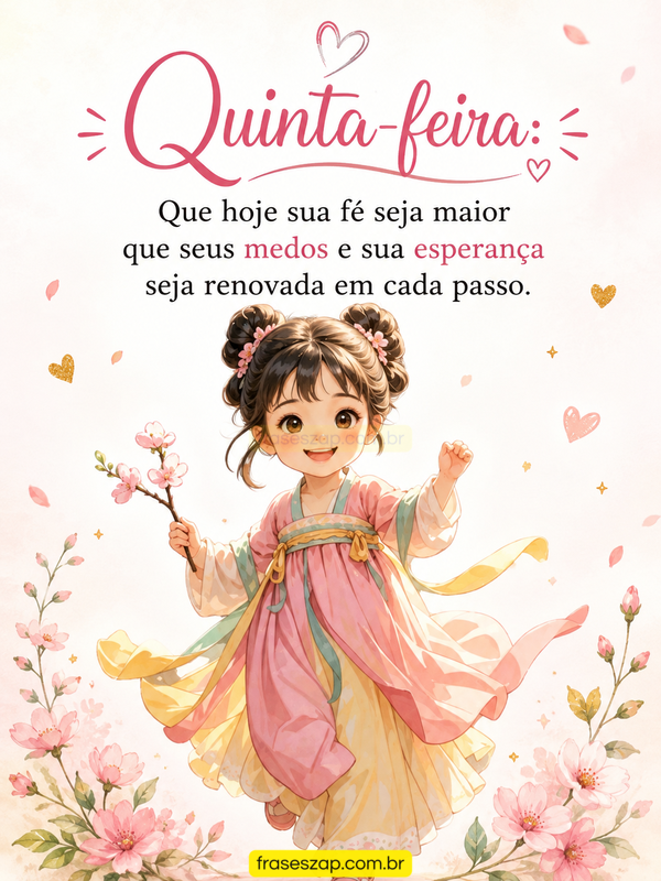 Imagem de quinta-feira para compartilhar no WhatsApp