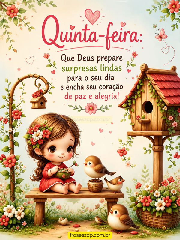 Imagem de quinta-feira para compartilhar no WhatsApp