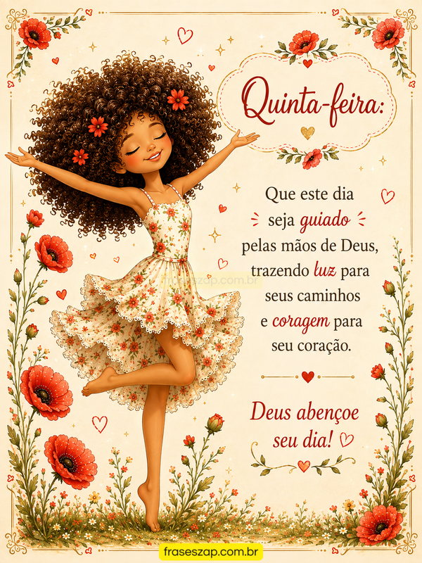 Imagem de quinta-feira para compartilhar no WhatsApp