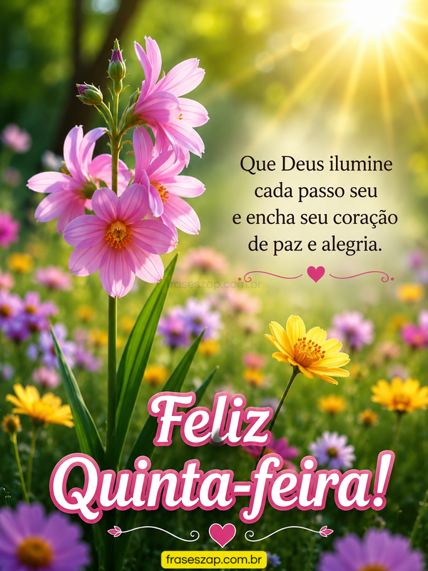 Imagem de quinta-feira para compartilhar no WhatsApp