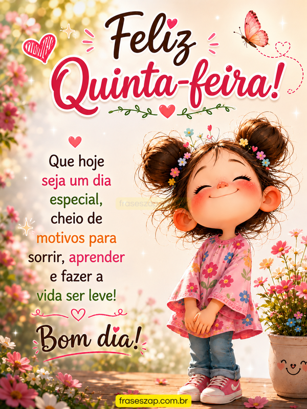 Imagem de quinta-feira para compartilhar no WhatsApp