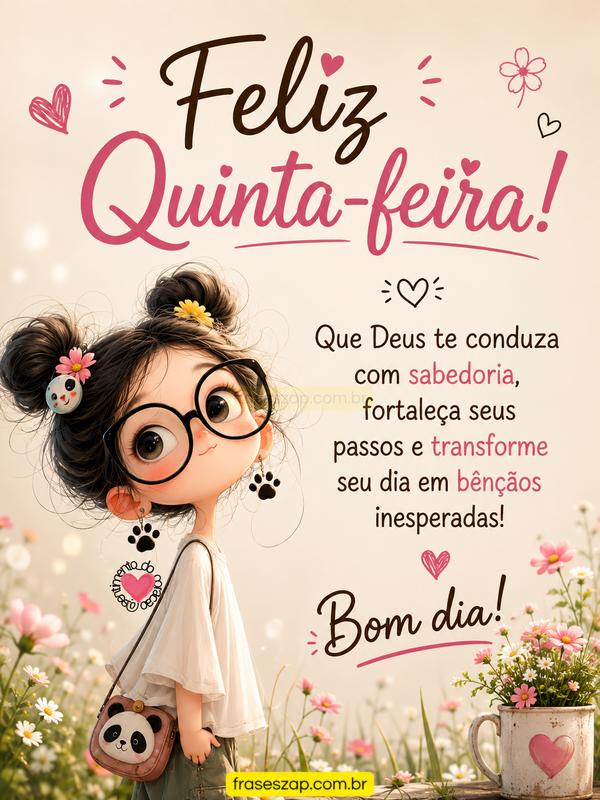 Imagem de quinta-feira para compartilhar no WhatsApp