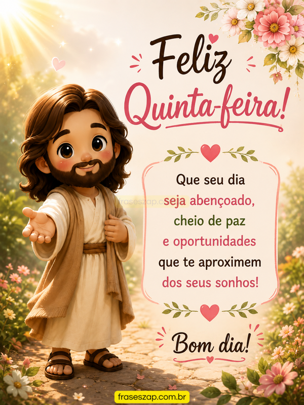 Imagem de quinta-feira para compartilhar no WhatsApp