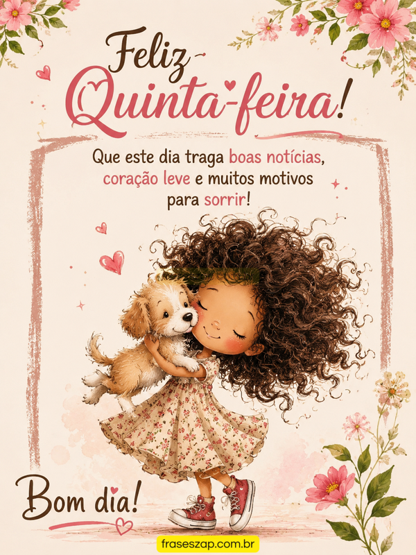 Imagem de quinta-feira para compartilhar no WhatsApp