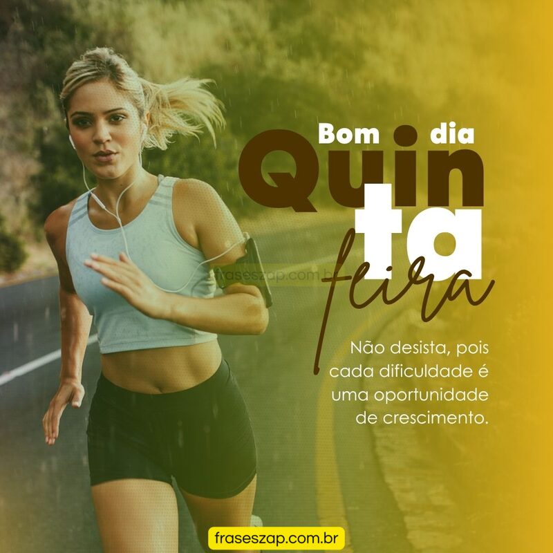 Imagem de quinta-feira para compartilhar no WhatsApp