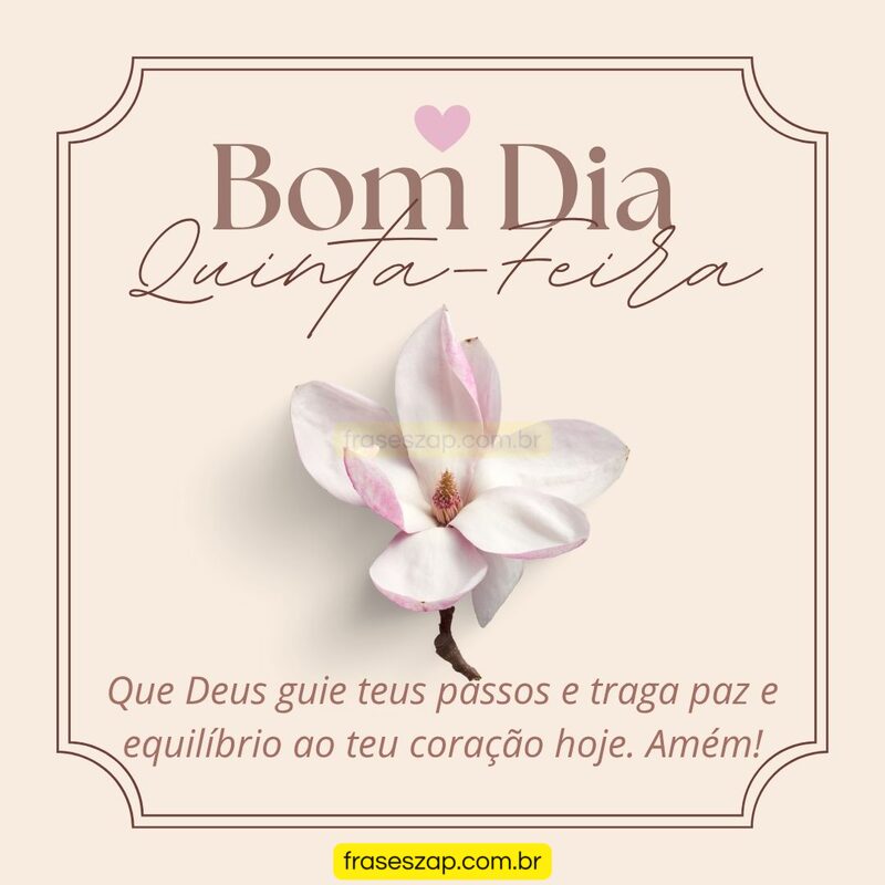 Imagem de quinta-feira para compartilhar no WhatsApp