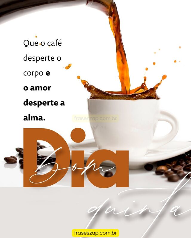 Imagem de quinta-feira para compartilhar no WhatsApp