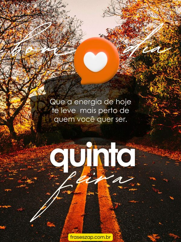 Imagem de quinta-feira para compartilhar no WhatsApp