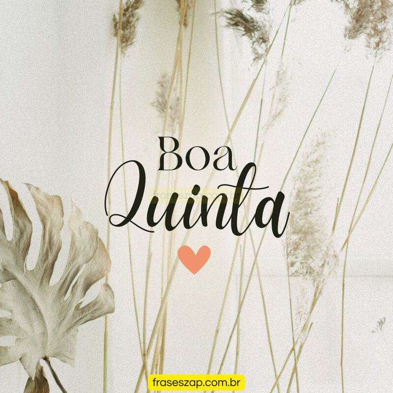 Imagem de quinta-feira para compartilhar no WhatsApp