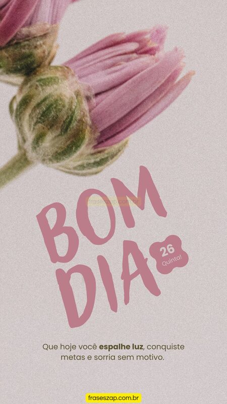 Imagem de quinta-feira para compartilhar no WhatsApp