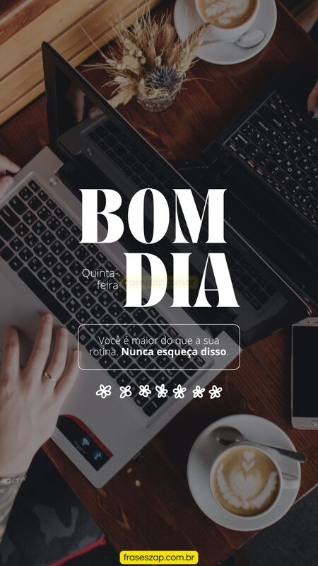 Imagem de quinta-feira para compartilhar no WhatsApp