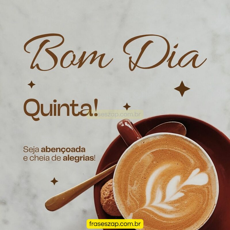 Imagem de quinta-feira para compartilhar no WhatsApp