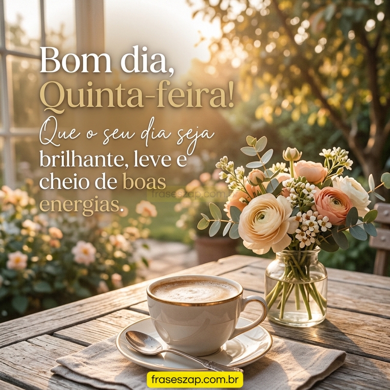 Imagem de quinta-feira para compartilhar no WhatsApp
