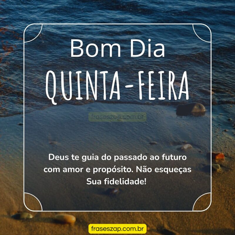 Imagem de quinta-feira para compartilhar no WhatsApp