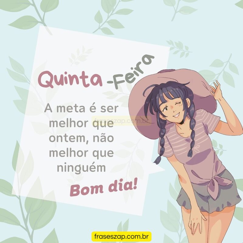 Imagem de quinta-feira para compartilhar no WhatsApp