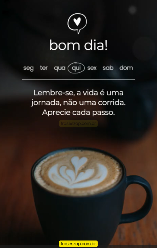 Imagem de quinta-feira para compartilhar no WhatsApp