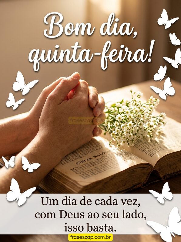 Imagem de quinta-feira para compartilhar no WhatsApp